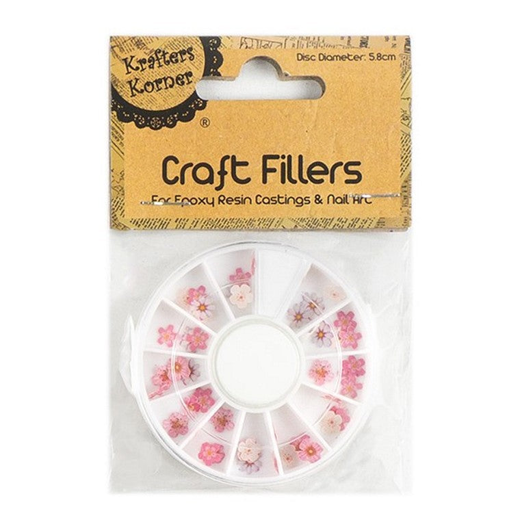 Craft Fillers, Flowers, 3 Asstd Colours