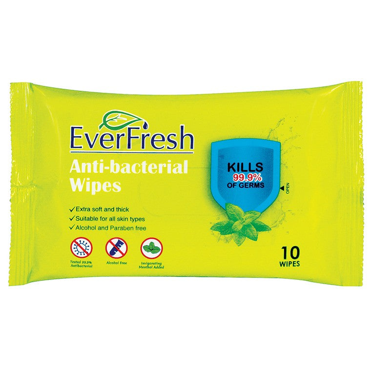 EverFresh Anti-Bacterial Wipes, 10pk