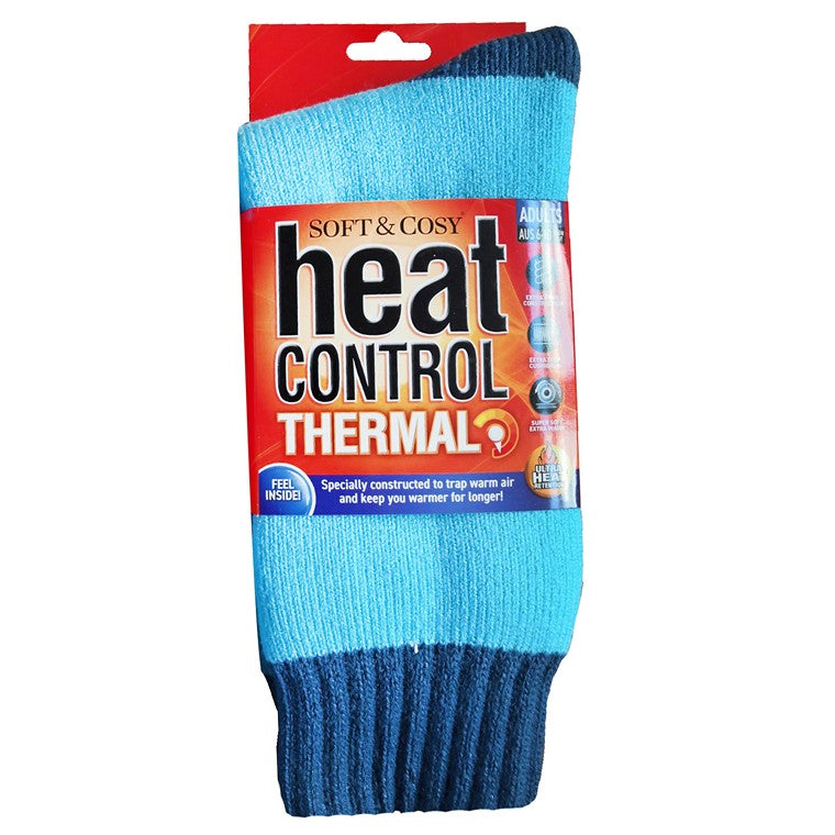 Ladies Premium Heat Control Socks Blue