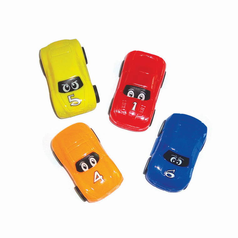 Party Favour Pull Back Cars, 4pk