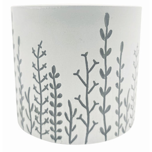 Mini Round Textured Ceramic Pot, Asstd