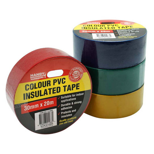 PVC Coloured Insulation Tape, 30mmx20m