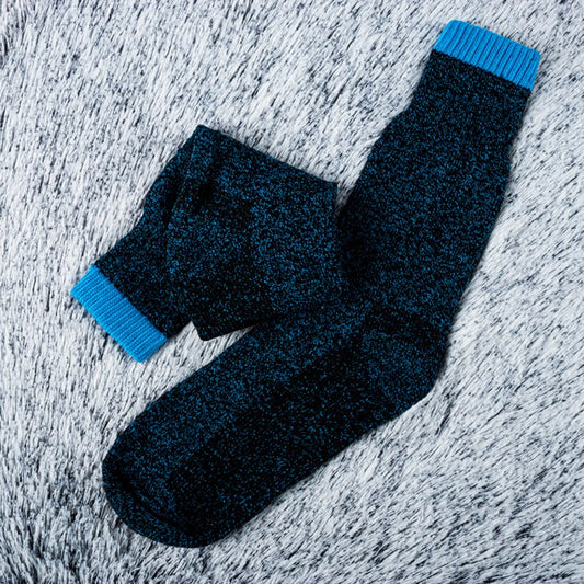 Ladies Crew Heat Control Socks, Blue