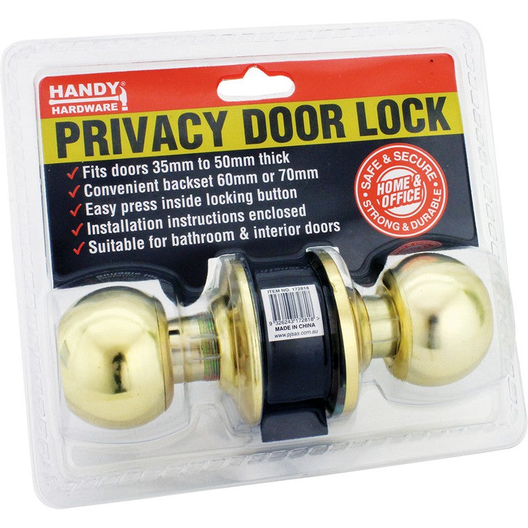 Privacy Door Lock, Gold