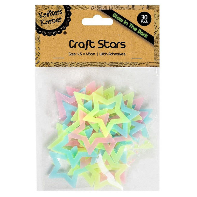 Glow in The Dark Stars, 30pk