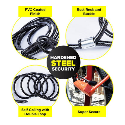 PVC Coated Cable Lock, 3m