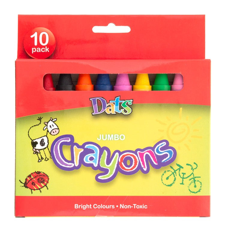 Jumbo Crayons, 10pk