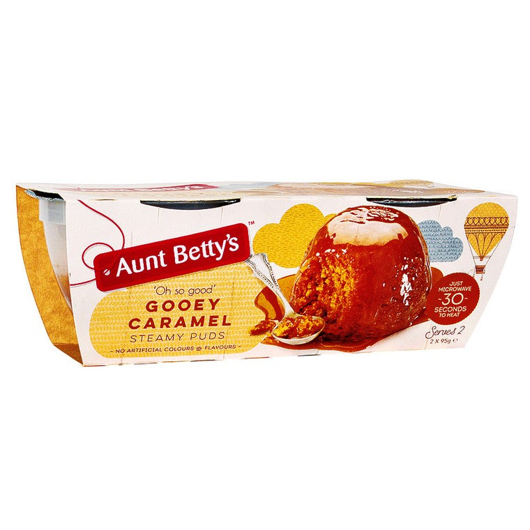 Aunt Bettys Gooey Caramel Pudding, 2pk, 190gm