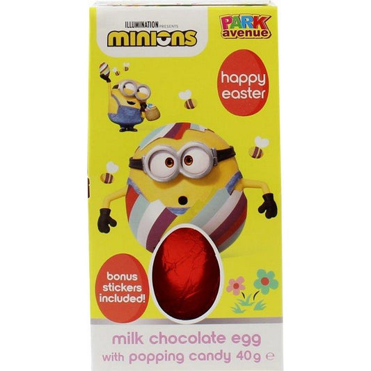 Minions Easter Egg w/ Popping Candy, 40g