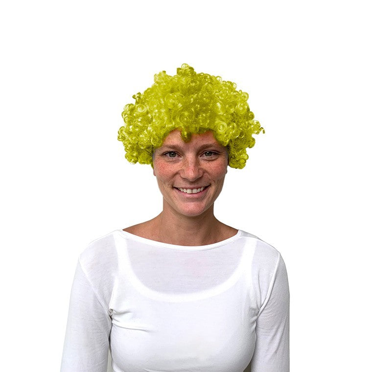 Party Curly Wig, Yellow