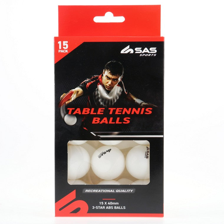 Table Tennis Balls, 15pk