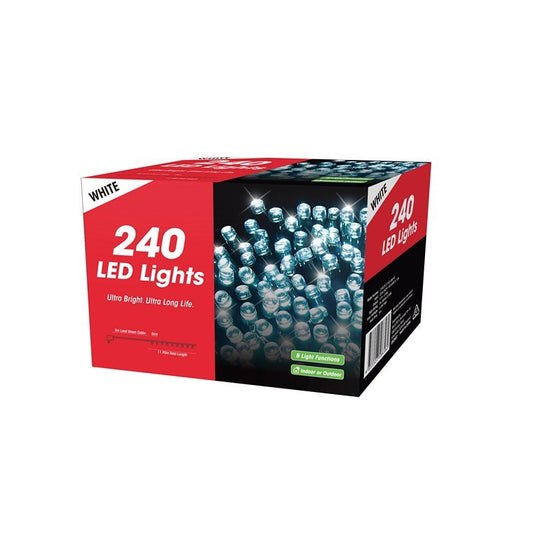 Xmas Fairy Lights, 240 LED, White