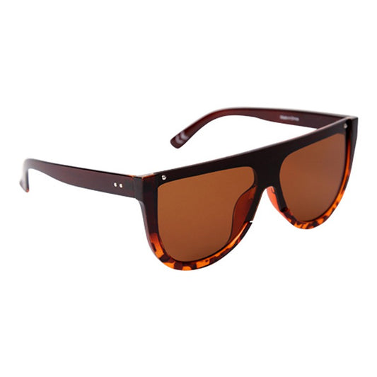 Plastic Shield Sunglasses, Tortoise