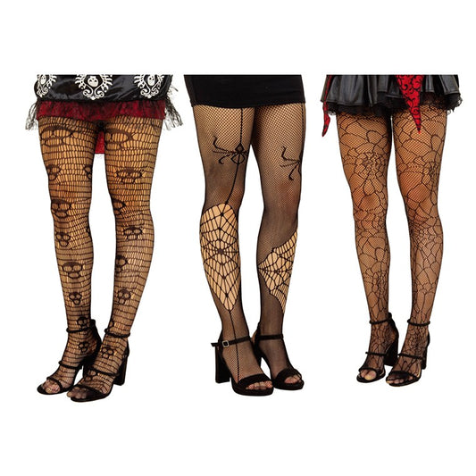 Halloween Fishnet Stockings, Asstd