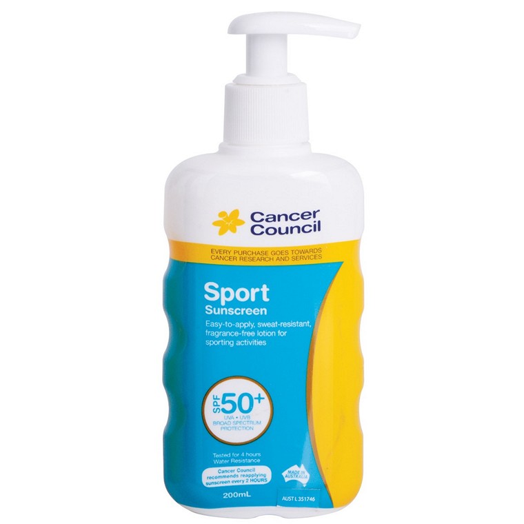 Cancer Council Sunscreen Sport SPF 50, 200ml