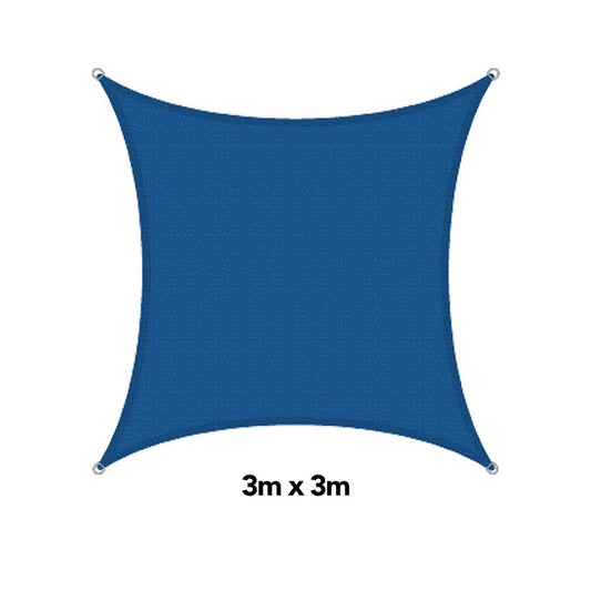 H&G Shade Sail Square Ocean, 3x3m