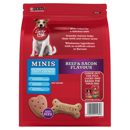 Lucky Dog, Minis Biscuits, Beef & Bacon, 800g