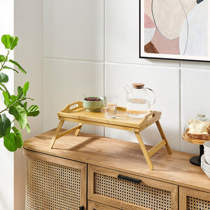 Bamboo Folding Tray Table