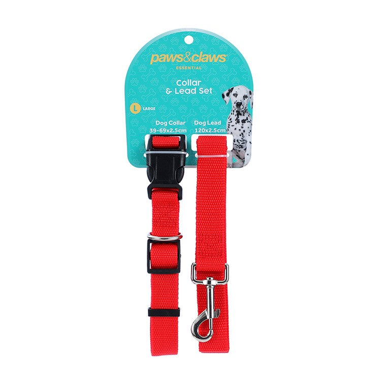 Collar & Lead Set, Large, Asstd