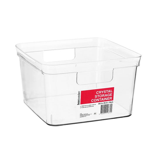 Crystal Square Storage Container, 25.5cm