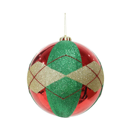 Fancy Jumbo Bauble, 15cm, Asstd