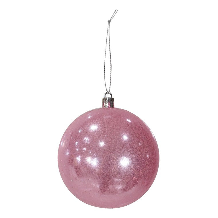 Metallic Glossy Bauble, 8cm, Asstd