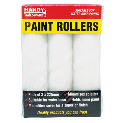 Paint Rollers, 3pk, Water Based