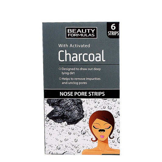 Beauty Formulas Charcoal Nose Pore Strips, 6pk