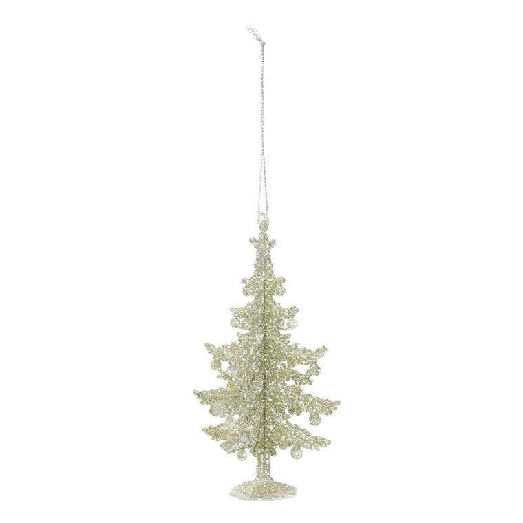 Hanging Acrylic Tree Glitter, 14cm, Asstd