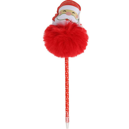 Christmas Pom Pom Pen, Asstd