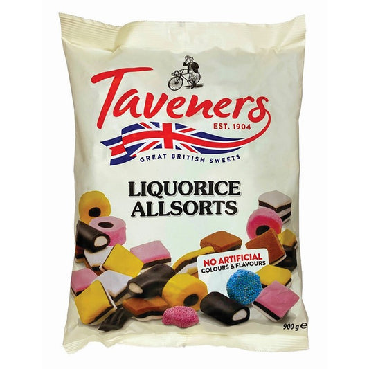 Taverners Liquorice Allsorts, 900gm