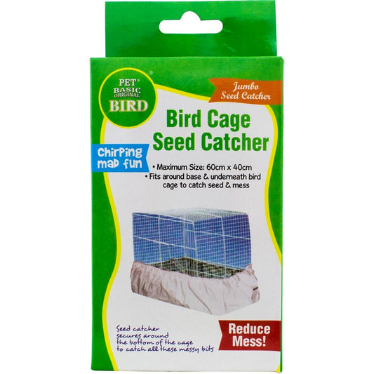 White Large Bird Cage Seed Catcher