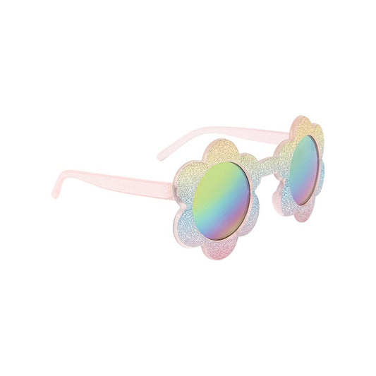 Kids, Daisy Sunglasses, Rainbow w/ Glitter