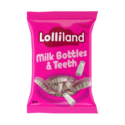 Lolliland Teeth & Milk Bottles, 160gm