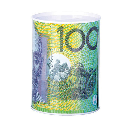 Aust Notes Money Tin, Small.