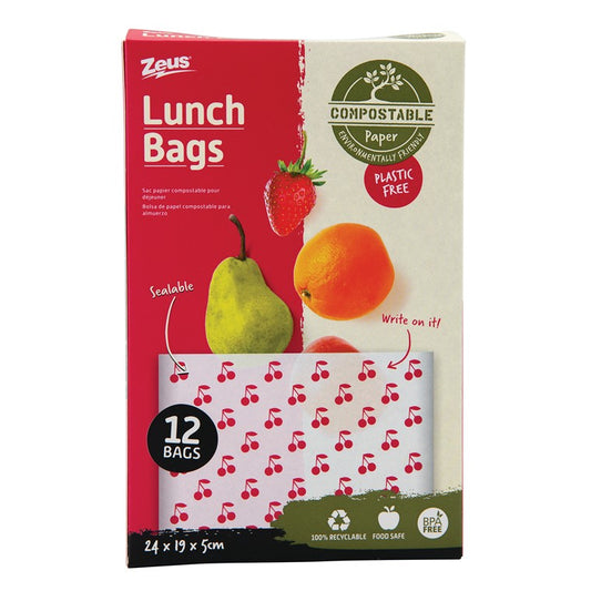 Compostable Lunch Bag, 12pk