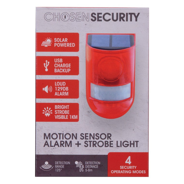 Motion Sensor Alarm Strobe Light