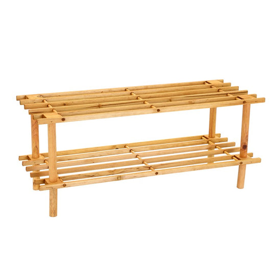 Wooden Shoe Rack, 2 Tier