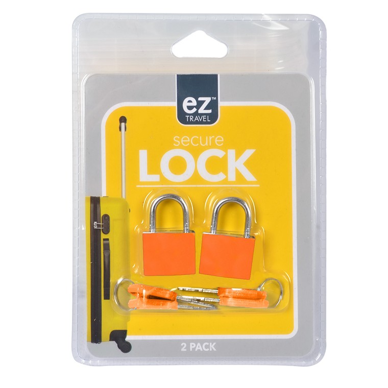 Mini Padlock w/ Key, Asstd