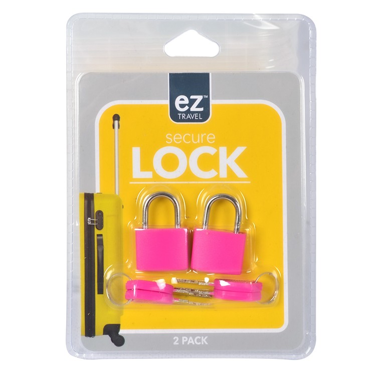 Mini Padlock w/ Key, Asstd