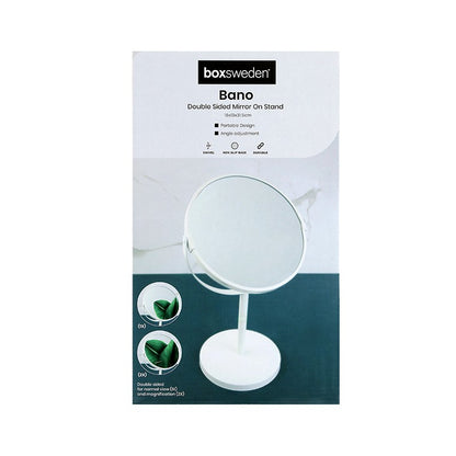 Bano Double Sided Standing Mirror, White