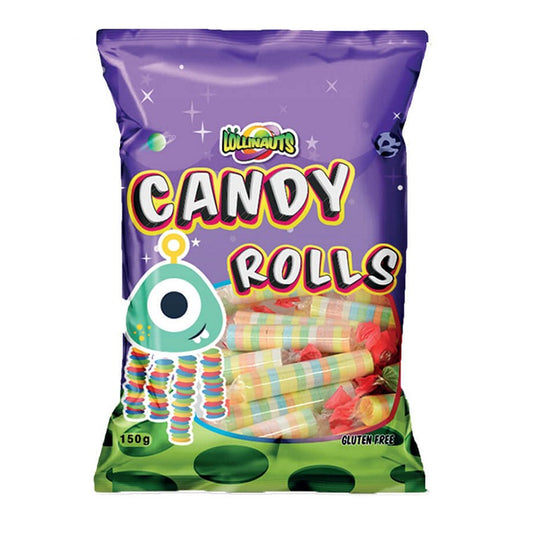 Lollinauts Candy Rolls, 150gm