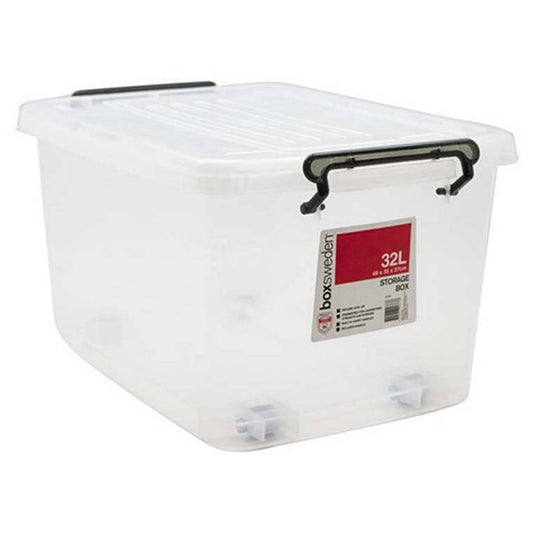Storage Box, Heavy Duty, High Transparent, 32L