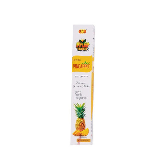 Raj Fresh Pineapple Premium Incense, 20 Sticks