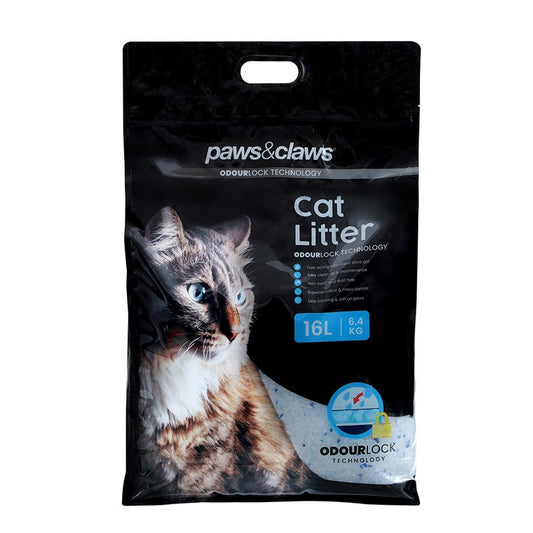 Paws & Claws Cat Litter, Silicone, 16L