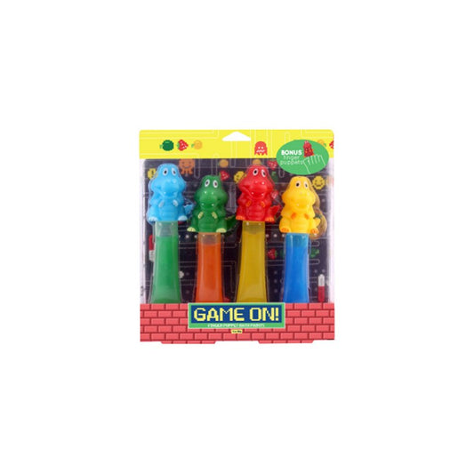 Game On Bath Paints w/ Finger Puppets, 4pk