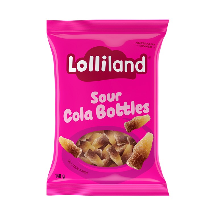 Lolliland Sour Cola Bottles, 140g