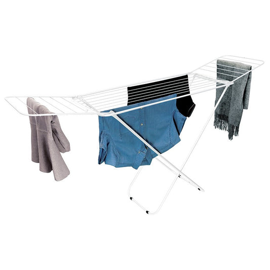 Clothes Airer Winged 21 Rails White