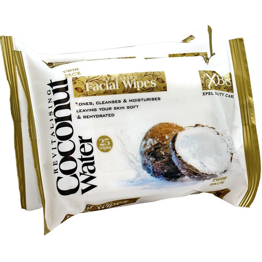 Coconut Water Wipes, Twin Pack