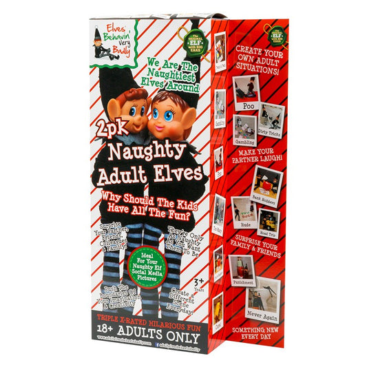 Xmas Elves Elf Boy & Girl Mixed, 2pk